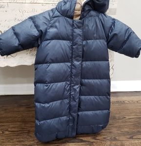 J Crew snowsuit bunting fleece lined 3-6months